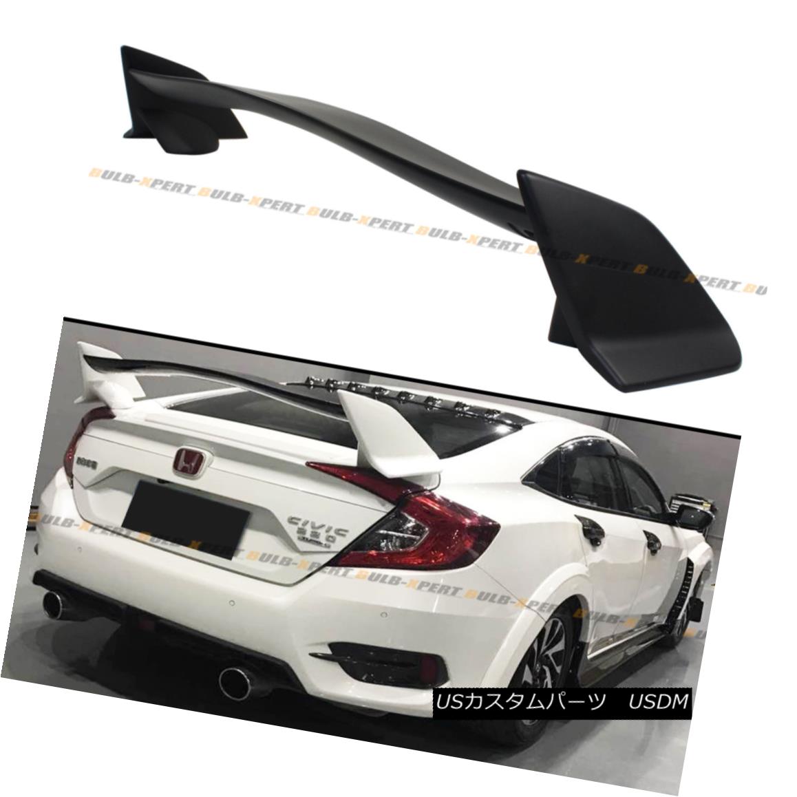 エアロパーツ FOR 2016-18 10TH GEN HONDA CIVIC SEDAN JDM CTR T-R 3PC STYLE TRUNK SPOILER WING 201..