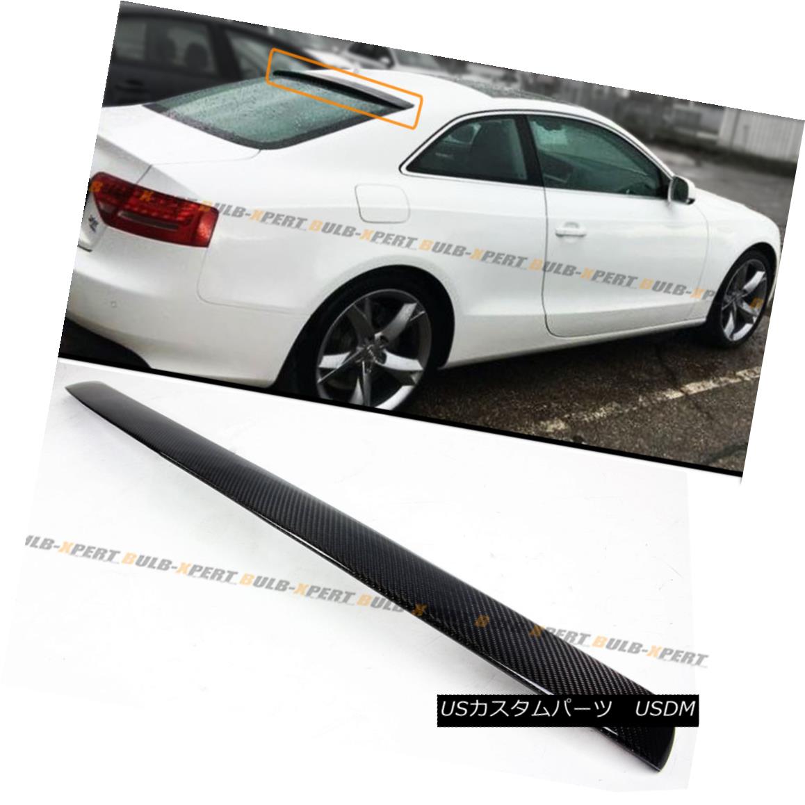 エアロパーツ FOR 2009-16 AUDI S5 2 DOOR COUPE VIP CARBON FIBER REAR ROOF WINDOW SPOILER WING FOR..