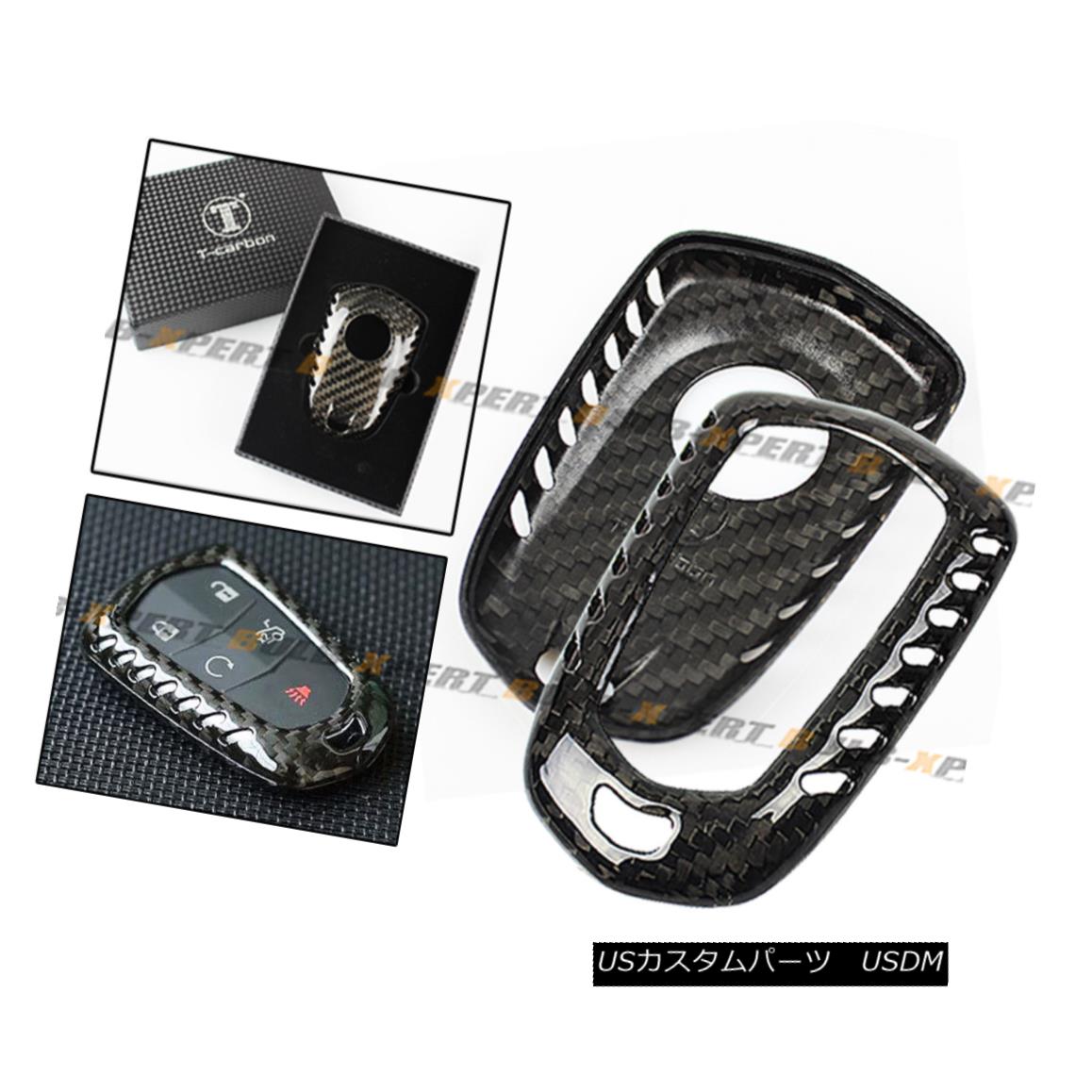 エアロパーツ LUXURY REAL CARBON FIBER SNAP ON CASE FOR CADILLAC CTS ATS V SMART KEY FOB CADALAC CTS ATS V SMART KEY FOBのための豪華なリアルカーボンファイバースナップ