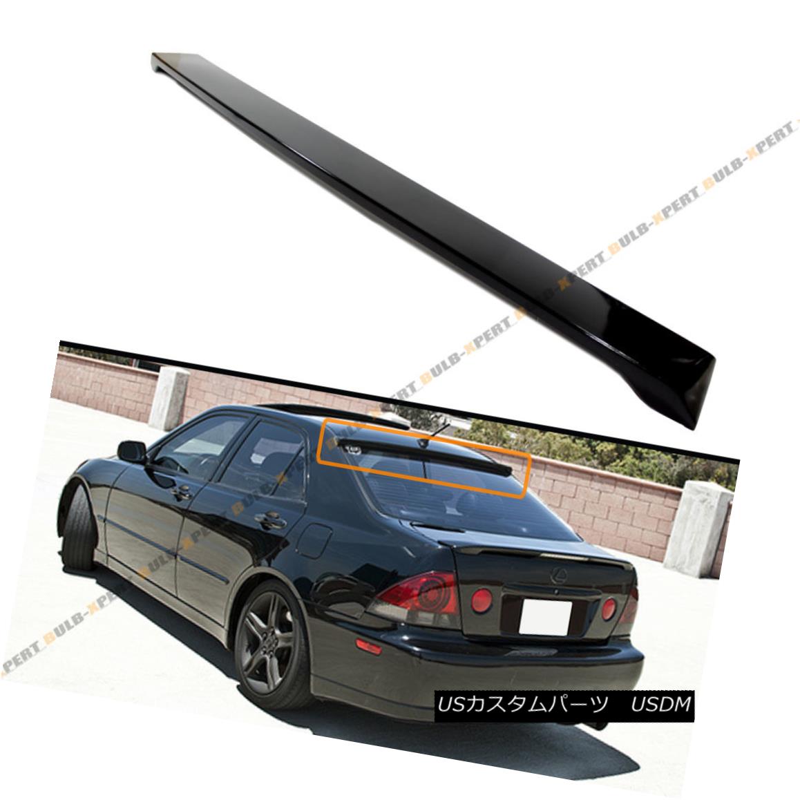 エアロパーツ VIP GLOSSY BLK JDM REAR ROOF WINDOW SPORT SPOILER WING FOR 2001-2005 LEXUS IS300 VI..