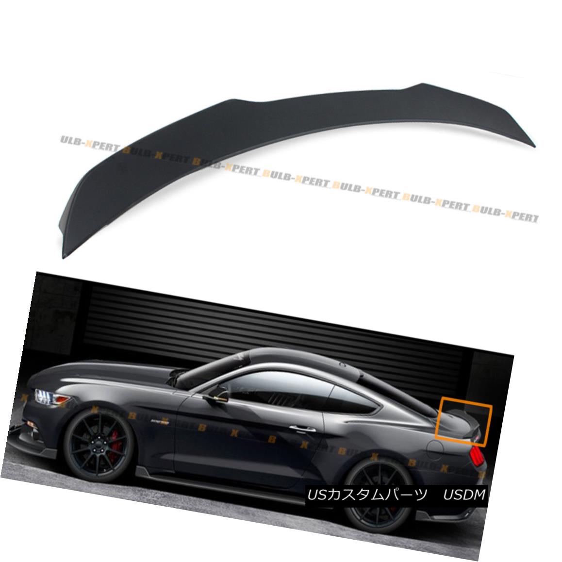 ѡ For 2015-17 Ford Mustang H Style HighKick Matt Black ABS Rear Trunk Spoiler Wing 2015-17եɥޥHϥåޥåȥ֥åABSꥢȥ󥯥ݥ顼