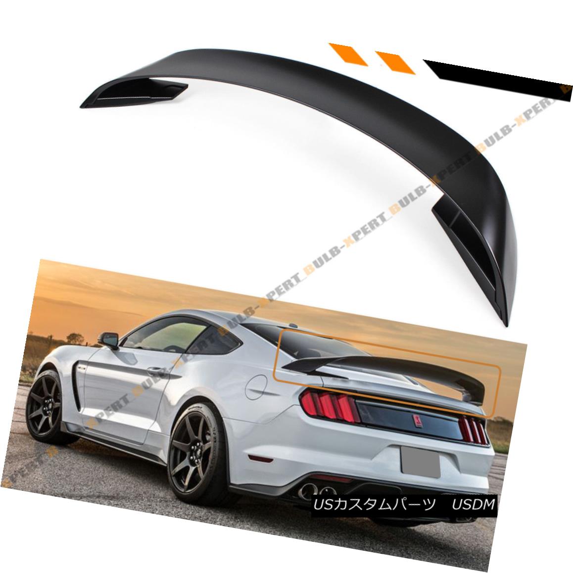 ѡ For 2015-2017 Ford Mustang GT S550 GT350 Style ABS Matt Black Trunk Spoiler Wing 2015-2017եɥޥGT S550 GT350ABSޥåȥ֥åȥ󥯥ݥ顼