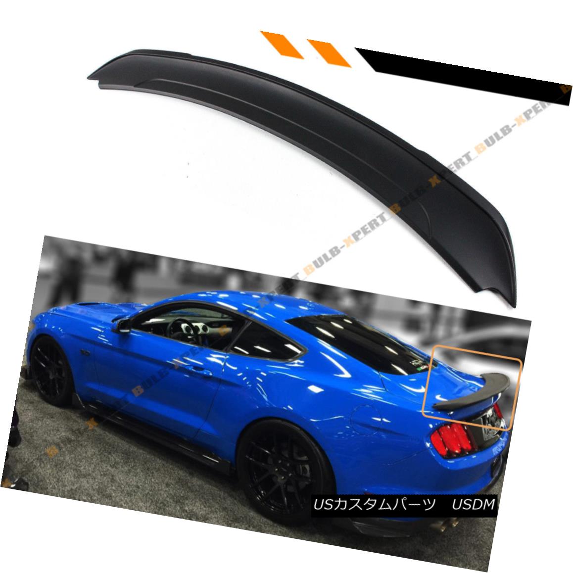 ѡ For 2015-18 Ford Mustang GT Track Pack Style ABS Matt Black Trunk Spoiler Wing 2015-18եɥޥGTȥåѥåABSޥåȥ֥åȥ󥯥ݥ顼