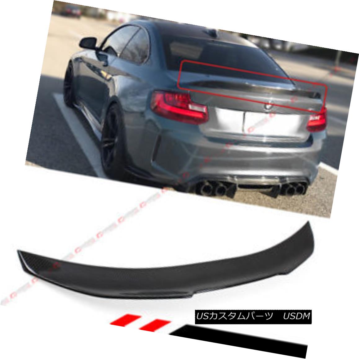 エアロパーツ FOR 14-18 BMW F22 M235i Carbon Fiber PSM Style Duckbill Highkick Trunk Spoiler FOR 14-18 BMW F22 M235i炭素繊維PSMスタイルダックビルハイキックトランクスポイラー