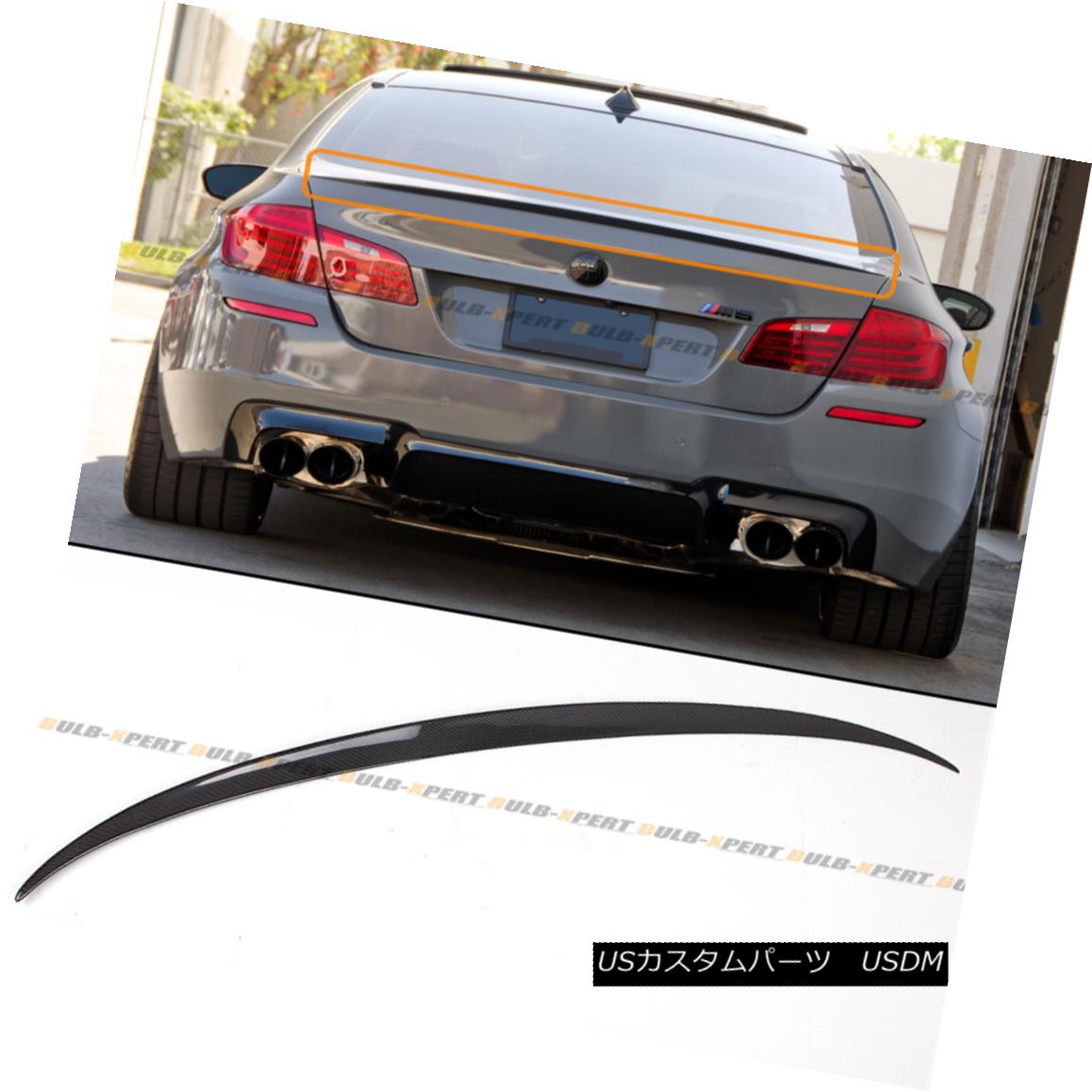 ѡ For 11-16 BMW F10 5 Series 535i 528i Carbon Fiber M5 OE Style Trunk Spoiler Wing 11-16 BMW F10 5꡼535i 528iúM5 OEȥ󥯡ݥ顼