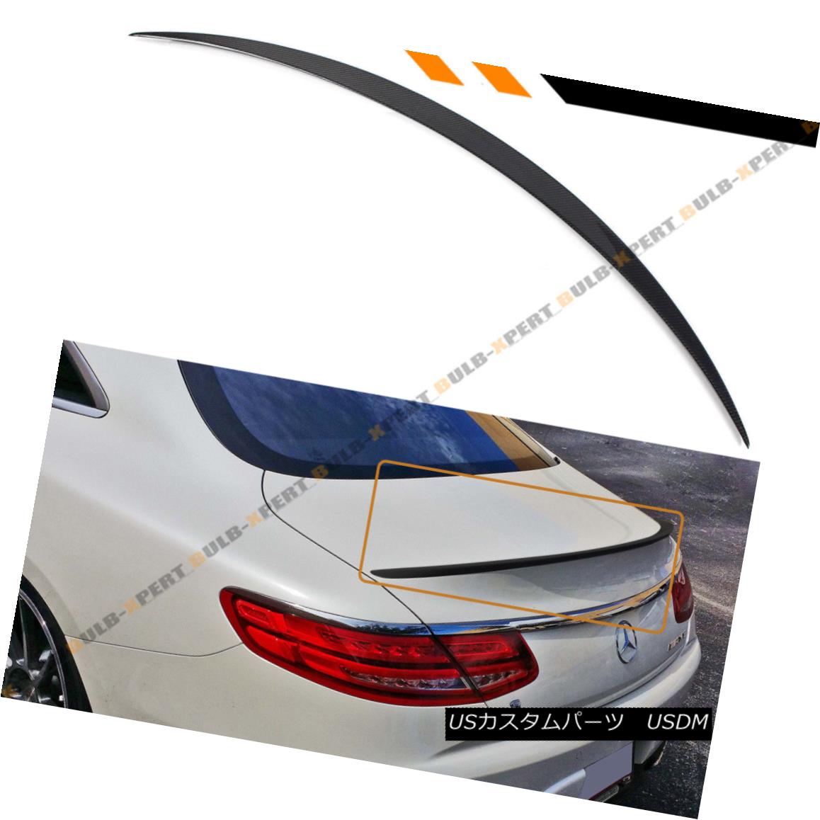エアロパーツ FOR 2015-18 MERCEDES BENZ S550 S63 S65 2DR COUPE CARBON FIBER TRUNK SPOILER WING 2015年?18年のメルセデスベンツS550 S63 S65 2DRクーペカーボンファイバートランクスポイラーウイング