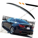 エアロパーツ FOR 2006-13 LEXUS IS 250/350/ ISF VIP PAINTED GLOSSY BLK REAR TRUNK LID S...