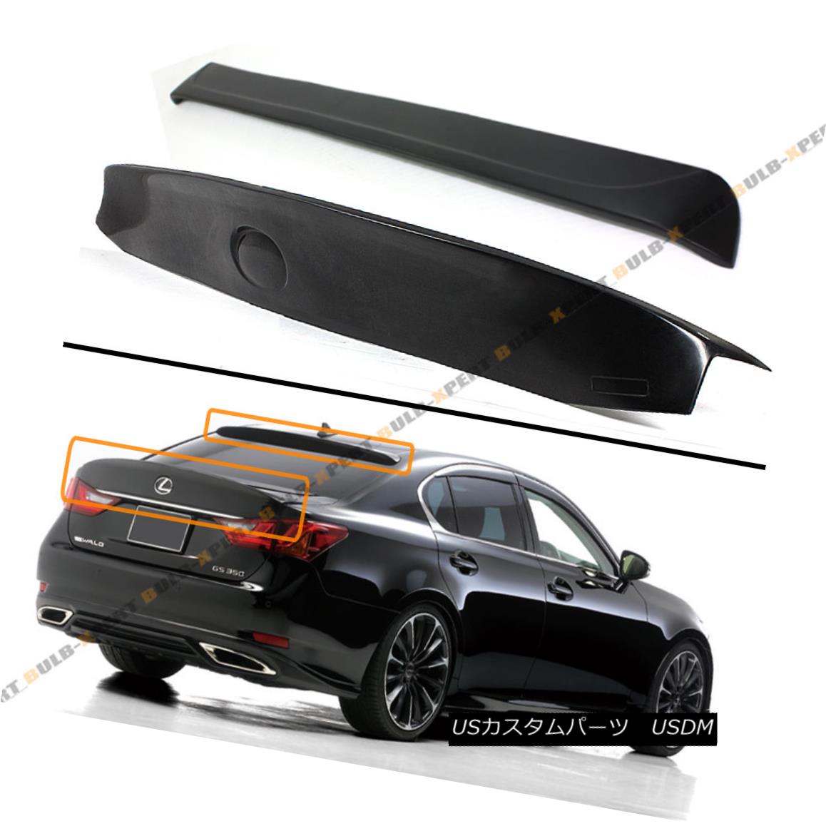 エアロパーツ FOR 2013-15 LEXUS GS350 450H WD STYLE TRUNK LID + REAR ROOF WINDOW SPOILER COMBO 20..