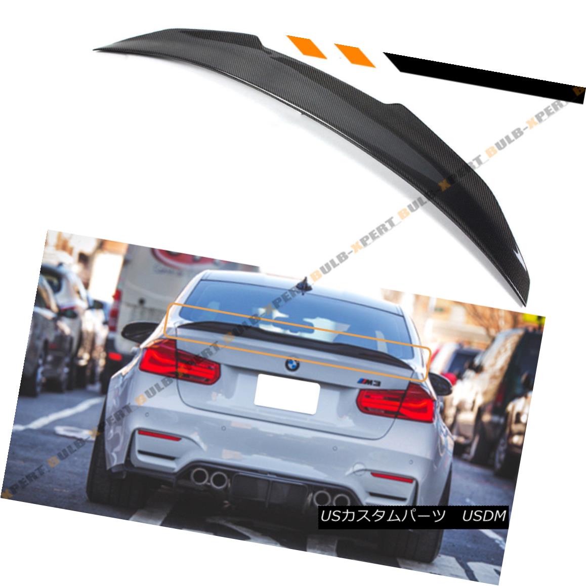 エアロパーツ For 2015-18 BMW F80 M3 Carbon Fiber PS HighKick Duckbill Trunk Lid Spoiler Wing 2015-18 BMW F80 M3カーボンファイバーPSハイキックダックビルトランクリッドスポイラーウィング