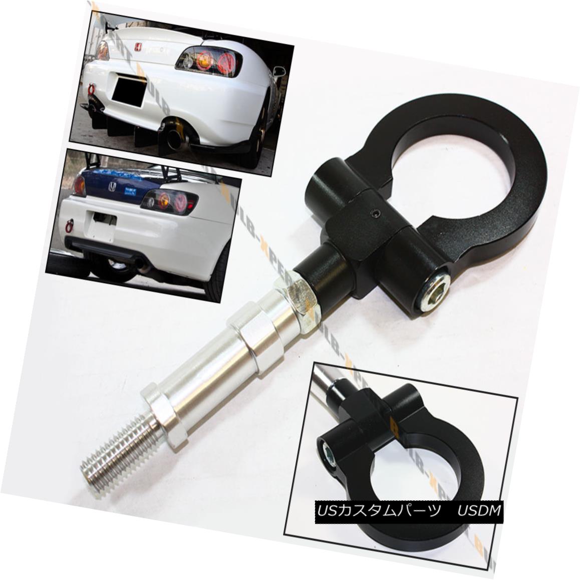 エアロパーツ FOR 2000-2009 HONDA S2000 S2K AP1 AP2 BLACK FRONT/REAR FOLDING SCREW ON TOW HOOK 20..