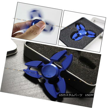 エアロパーツ Tri Fidget Hand Spinner Triangle Torqbar Brass Finger Toy Focus ADHD Autism Blue トライFidgetハンドスピントライアングルTorqbar真ちゅうの指の玩具フォーカスADHD自閉症青