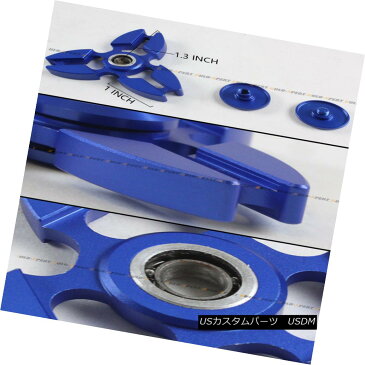 エアロパーツ Tri Fidget Hand Spinner Triangle Torqbar Brass Finger Toy Focus ADHD Autism Blue トライFidgetハンドスピントライアングルTorqbar真ちゅうの指の玩具フォーカスADHD自閉症青