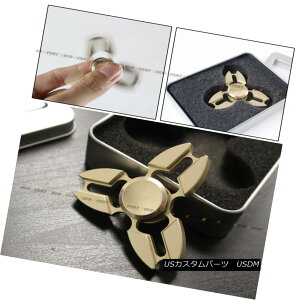 エアロパーツ Tri Fidget Hand Spinner Triangle Torqbar Brass Finger Toy Focus ADHD Autism Gold トライFidgetハンドスピントライアングルTorqbar真ちゅうの指の玩具フォーカスADHD自閉症ゴールド