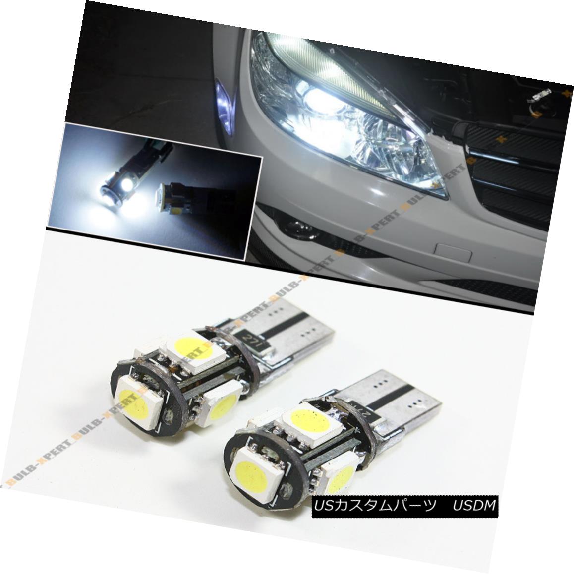 ѡ PAIR EURO 6K PURE WHITE 5 SMD LED CANBUS ERROR FREE T10 194 168 W5W LIGHT BULB ڥ桼6Kԥ奢ۥ磻5 SMD LED CANBUS顼ե꡼T10 194 168 W5W LIGHT BULB