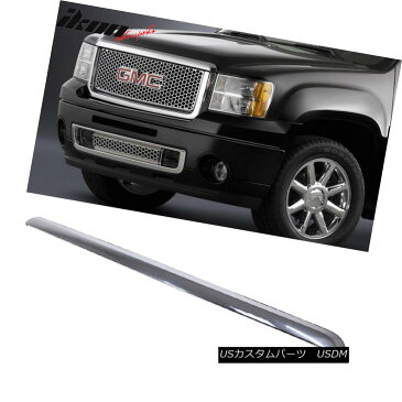 グリル Fits 07-14 GMC Sierra 1500 2500HD 3500HD Denali Front Hood Guards Molding フィット07?14 GMC Sierra 1500 2500HD 3500HDデナリフロントフードガードモールディング