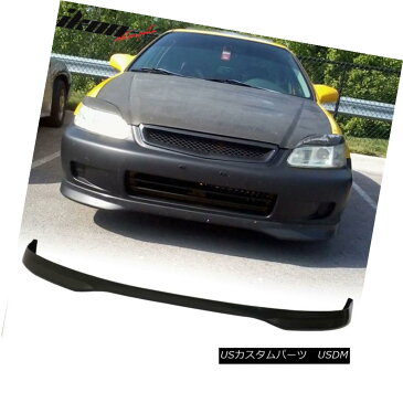 グリル Fits 96-98 Honda Civic 4Dr Front Bumper Lip PP + Grille + Sun Window Visor フィット96-98ホンダシビック4DrフロントバンパーリップPP +グリル+サンウィンドウバイザー