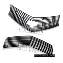 グリル For 2010-2013 Chevy Camaro SS V8 Black Billet Premium Grille Grill Insert Combo 2010-2013シボレーカマロSS V8ブラックビレットプレミアムグリルグリルインサートコンボ用