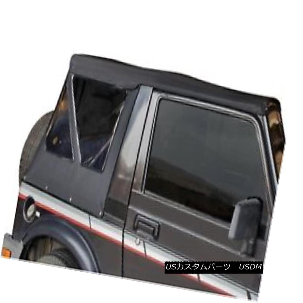 幌・ソフトトップ 86-94 Suzuki SAMURAI Soft Top TINT WINDOWS BLACK -TOP HAS ZIP OUT WINDOWS 98535..