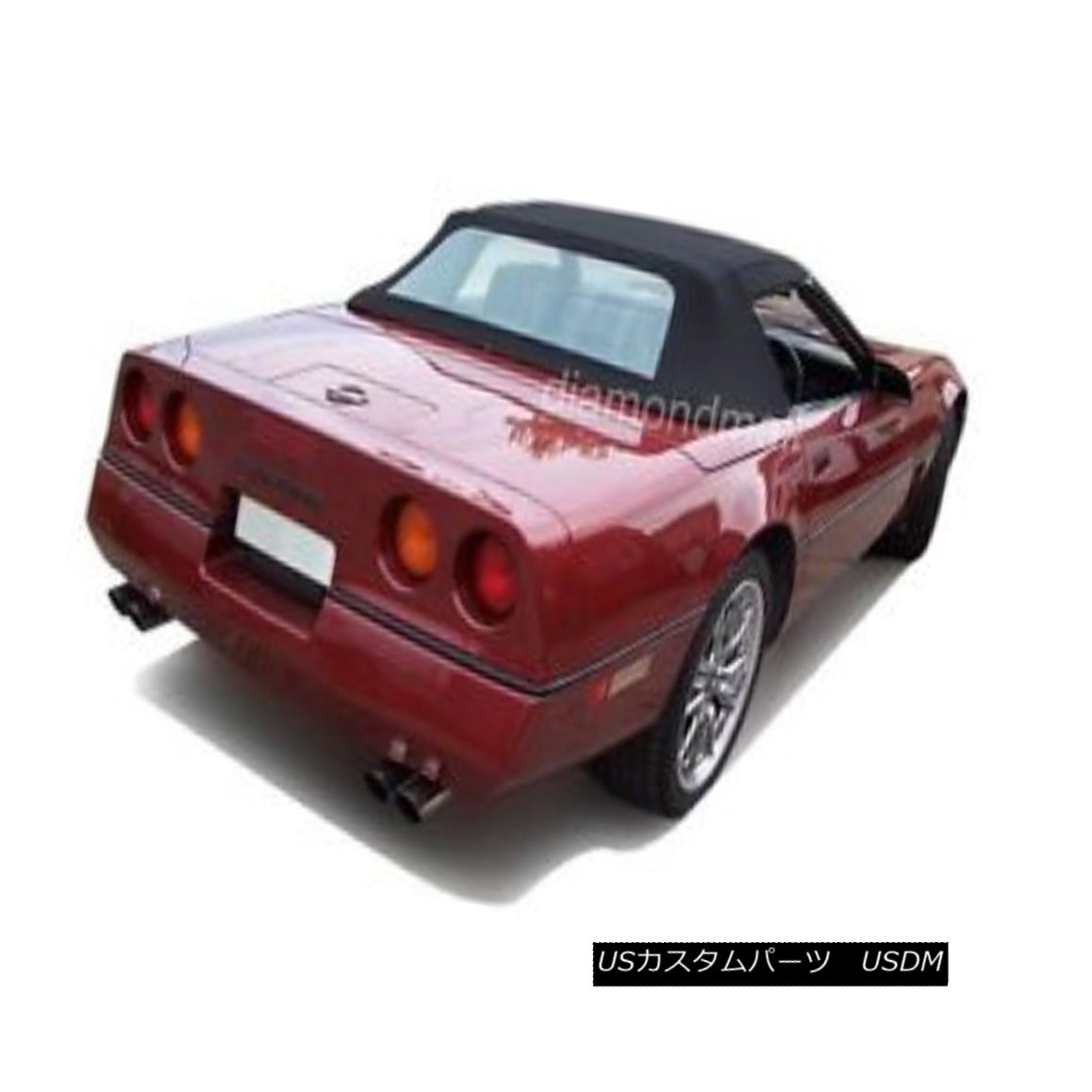 幌・ソフトトップ Chevy Corvette 1986-1993 Convertible Soft Top With Plastic Window Black Vinyl シェビー・コルベット1986-1993コンバーチブル・ソフト・トップ・プラスティック・ウィンドウ・ブラック・ビニール