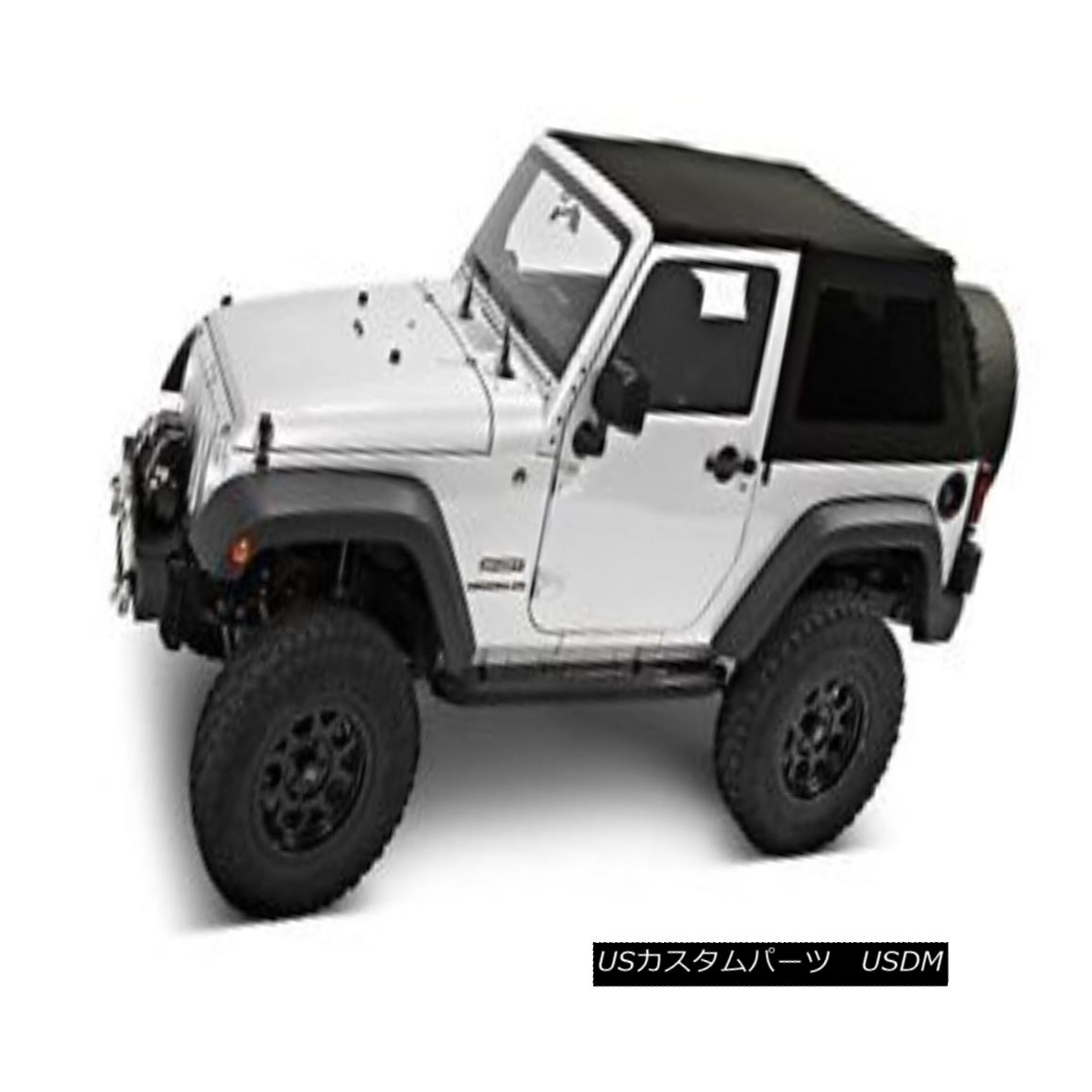 幌・ソフトトップ Pavement Ends Sprint Top Tinted Windows 2010-2017 Jeep Wrangler JK 2 Door Black 舗装終了スプリントトップティントウィンドウ2010-2017ジープラングラーJK 2ドアブラック