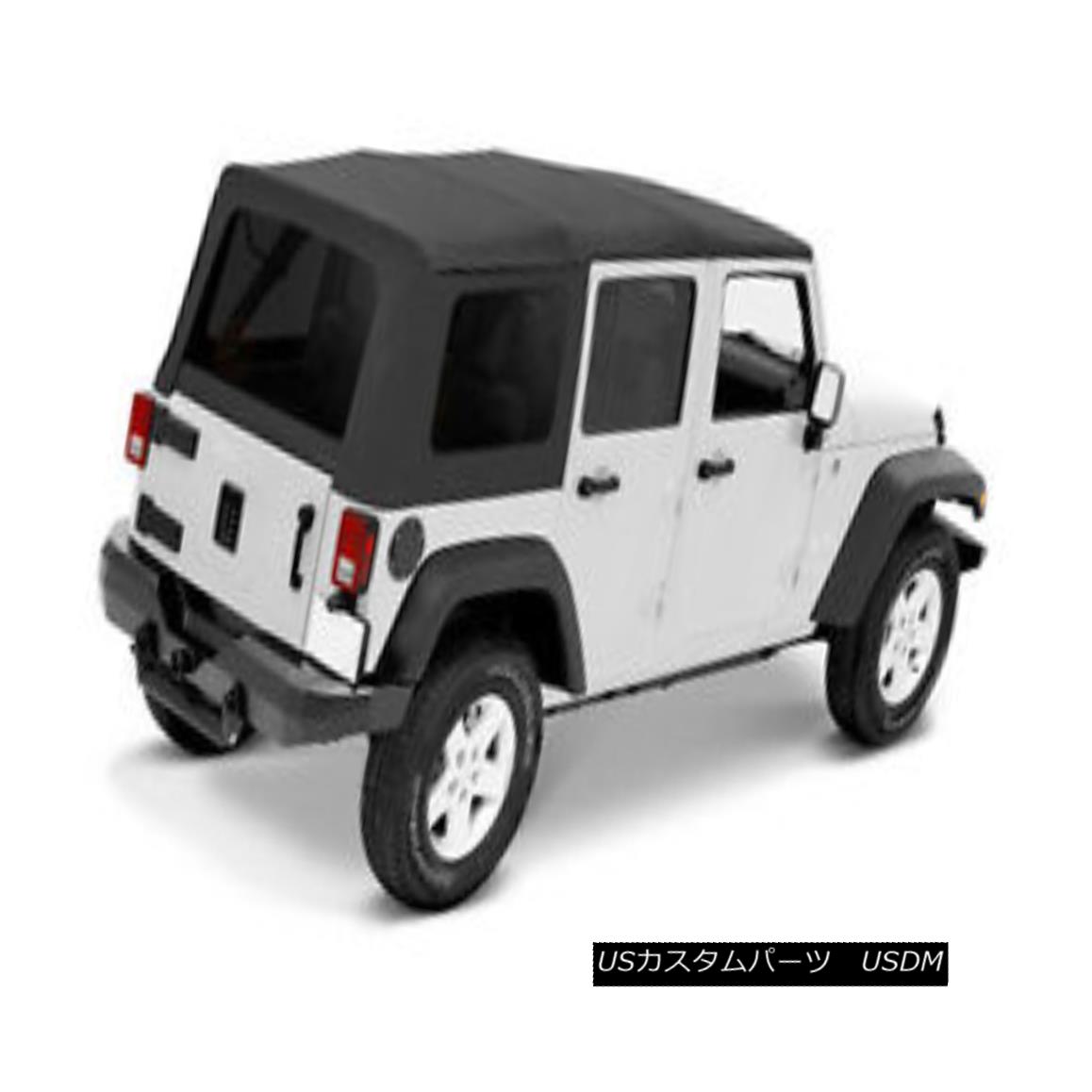 幌・ソフトトップ Bestop Classic Supertop w/ Tint Windows 07-15 Jeep Wrangler 4 Door Black Diamond Bestop Classic Supertop（ティントウインドウ付）07-15ジープラングラー4ドアブラックダイヤモンド