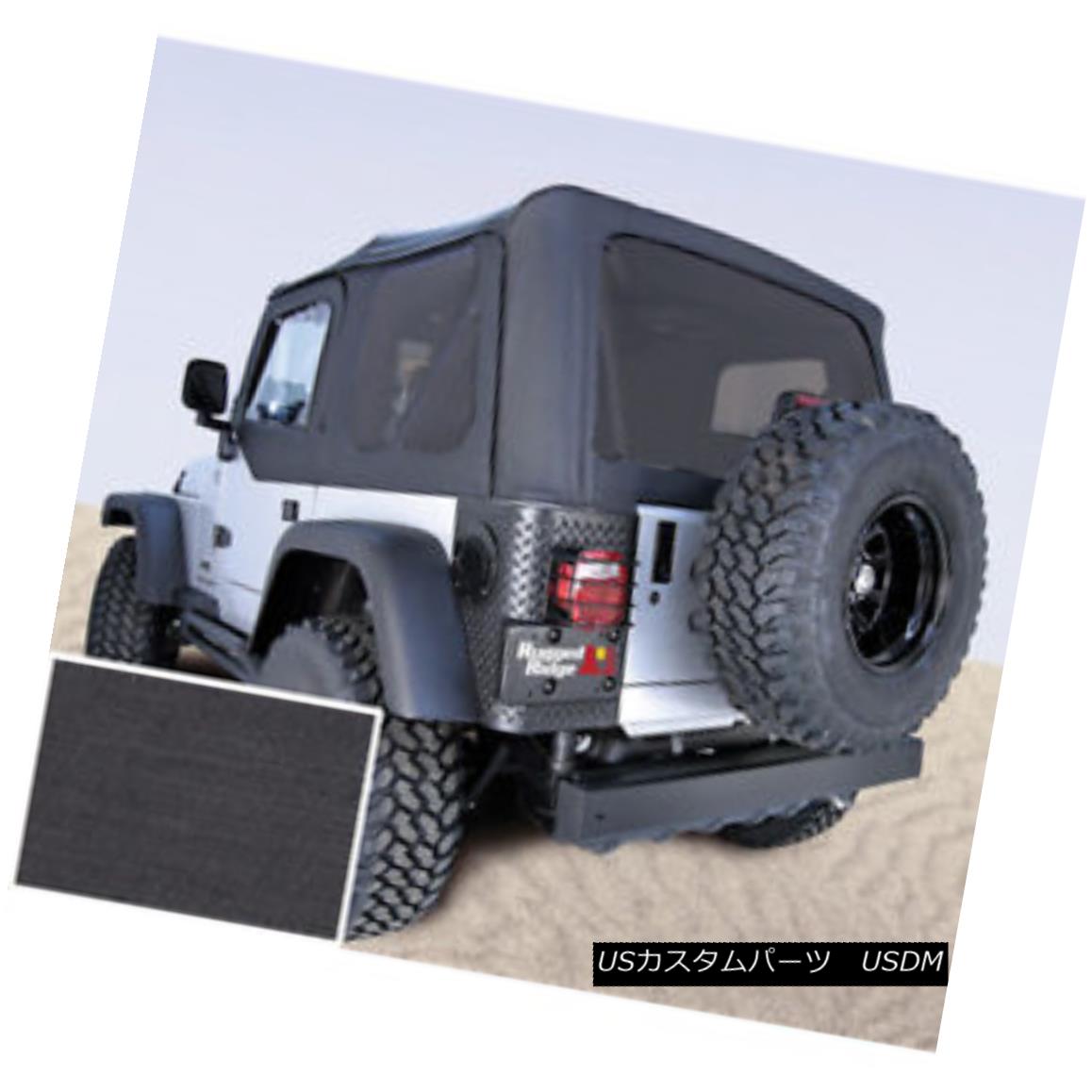 幌・ソフトトップ Rugged Ridge 13706.15 Soft Top Black Tinted Windows 97-02 Jeep Wrangler Rugged Ridge 13706.15ソフトトップブラックティンテッドWindows 97-02ジープラングラー