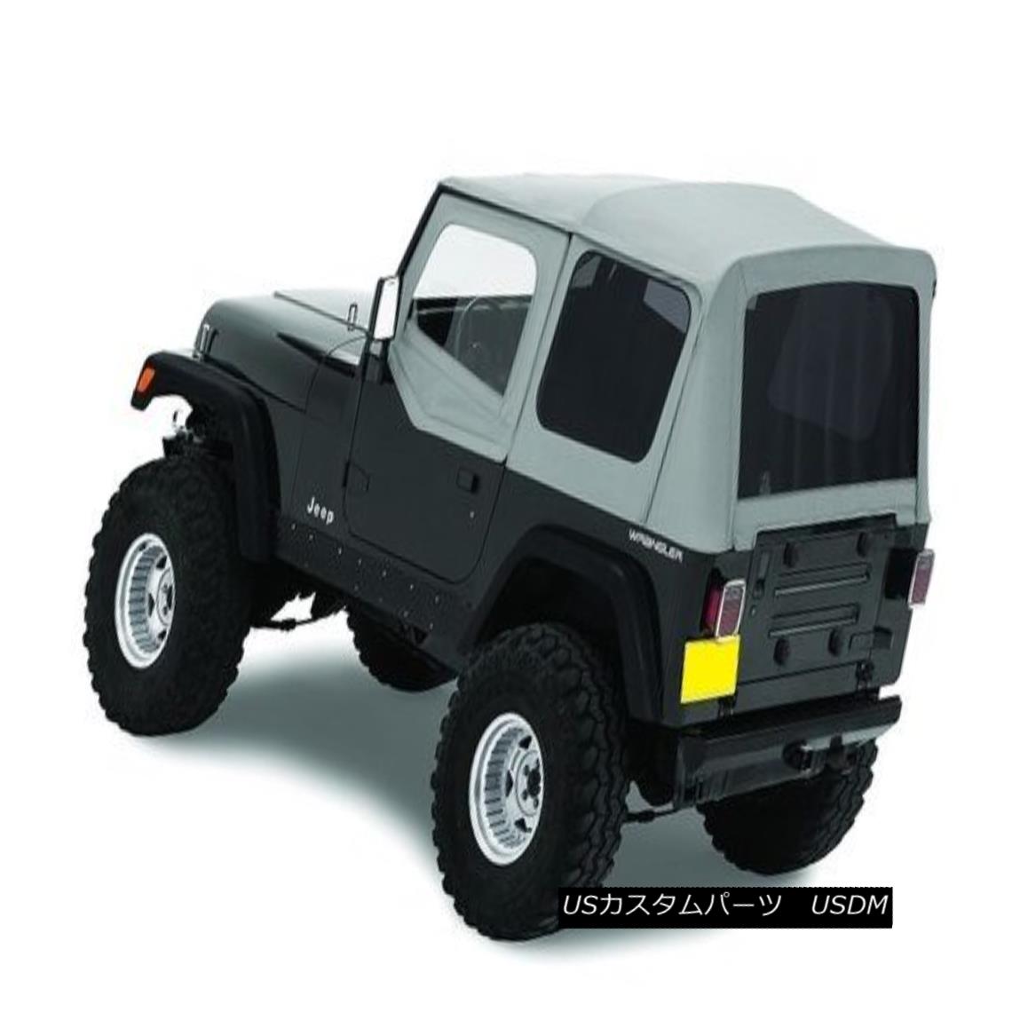 幌・ソフトトップ 1987-1995 Jeep Wrangler Complete Soft Top Kit Upper Doors & Tinted Windows Gray 1987-1995 Jeep Wrangler CompleteソフトトップキットUpper Doors＆amp; ティンテッドWindowsグレー