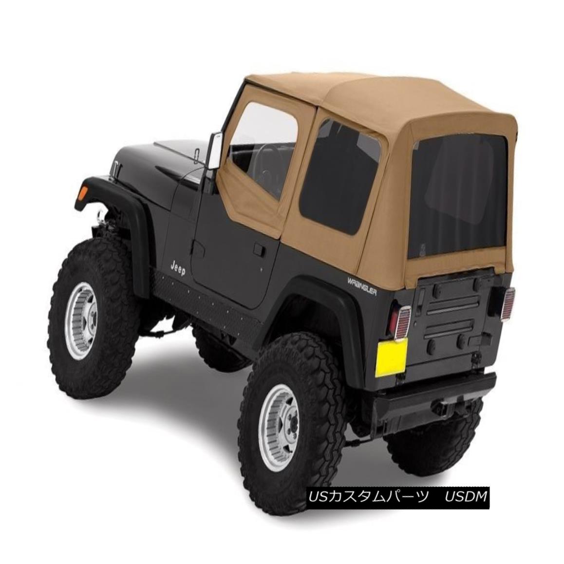 幌・ソフトトップ 1987-1995 Jeep Wrangler Complete Soft Top Kit Upper Doors & Tinted Windows Spice 1987-1995 Jeep Wrangler CompleteソフトトップキットUpper Doors＆amp; 着色Windowsスパイス