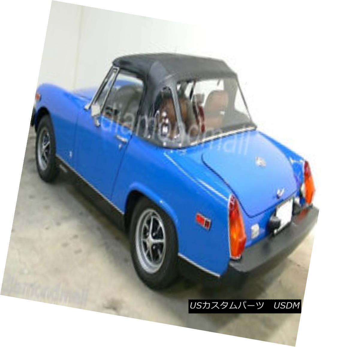 幌・ソフトトップ MG Midget Convertible Soft Top With 3 Plastic Windows 1970-1980 Black Vinyl MGミゼットコンバーチブルソフトトップ3プラスチック製ウィンドウ1970-1980ブラックビニール