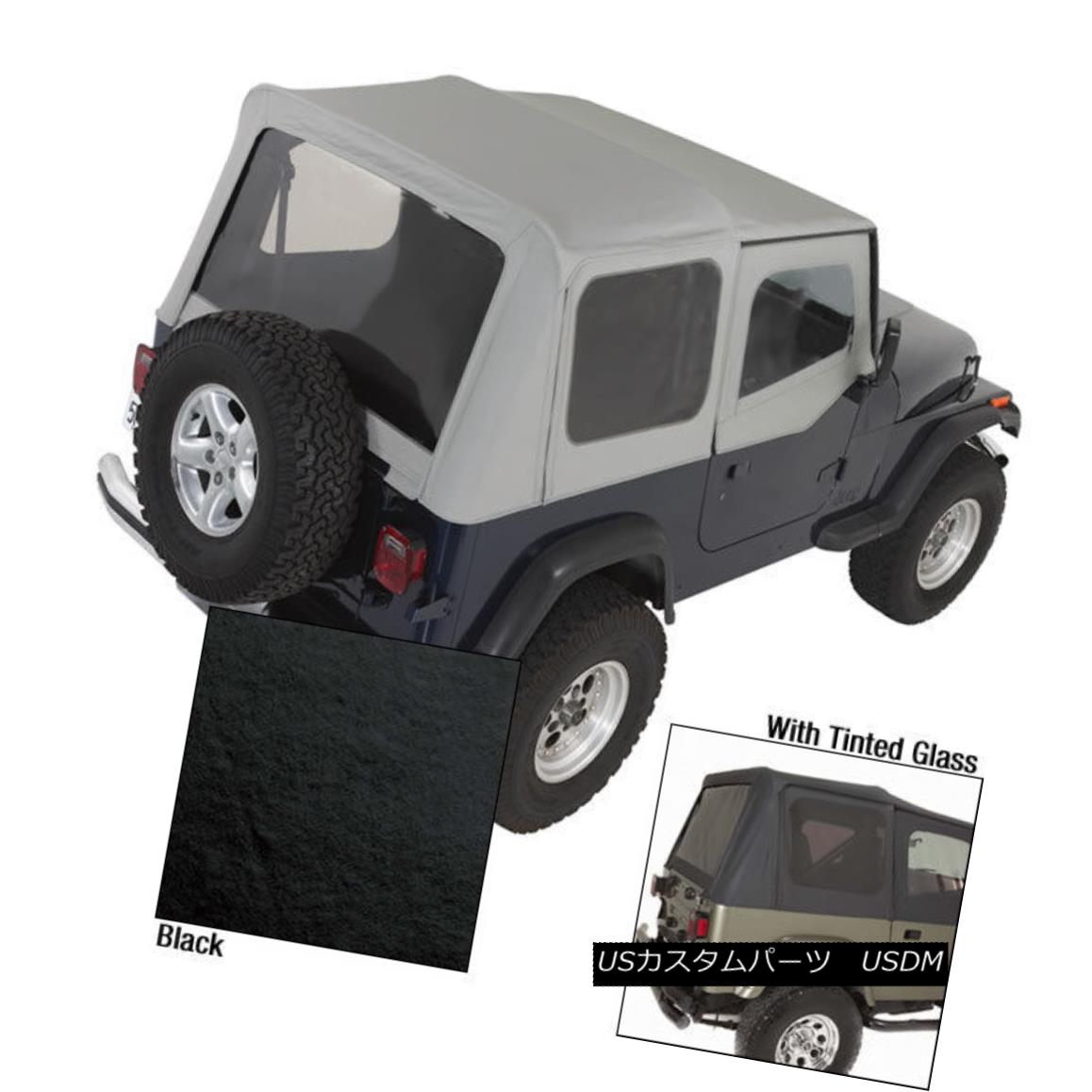 ڡեȥȥå Soft Top, Door Skins, Black, Tinted Windows; 88-95 Jeep Wrangler YJ եȥȥåסɥ󡢥֥åƥƥåɥɥ; 88-95ץ󥰥顼YJ