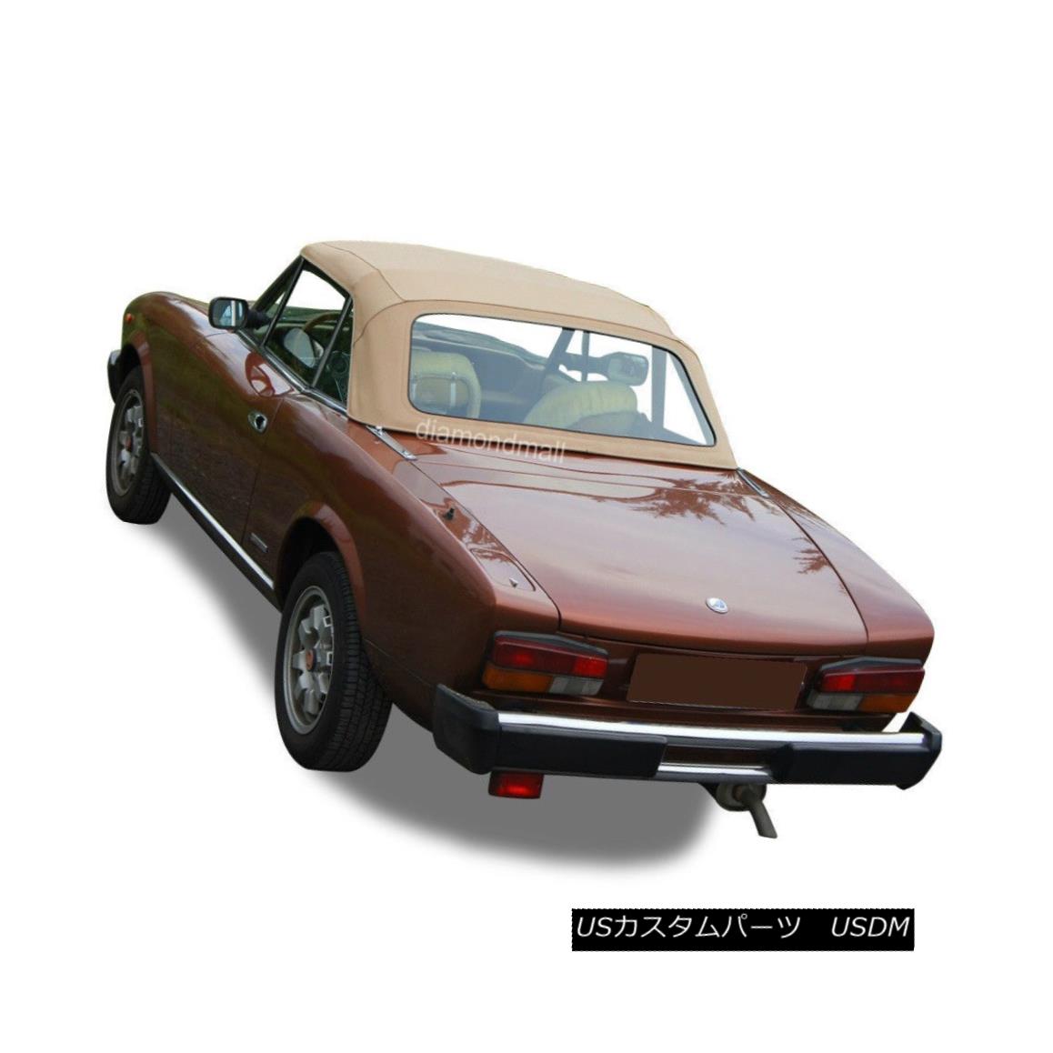 幌・ソフトトップ Fiat 124 Spider, 2000 CS2 1979-1982 Convertible Soft Top TAN Stayfast Cloth Fiat 124 Spider、2000 CS2 1979-1982コンバーチブルソフトトップTAN