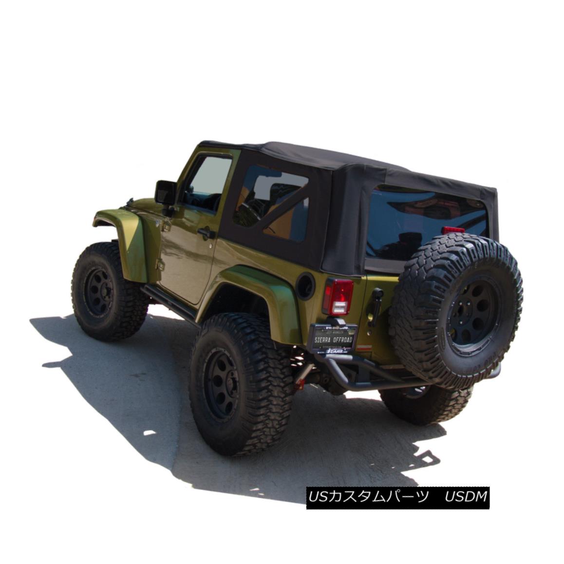 幌・ソフトトップ Jeep Wrangler JK Soft Top, 2010-17, Tinted Windows, Black Sailcloth ジープ・ラ..
