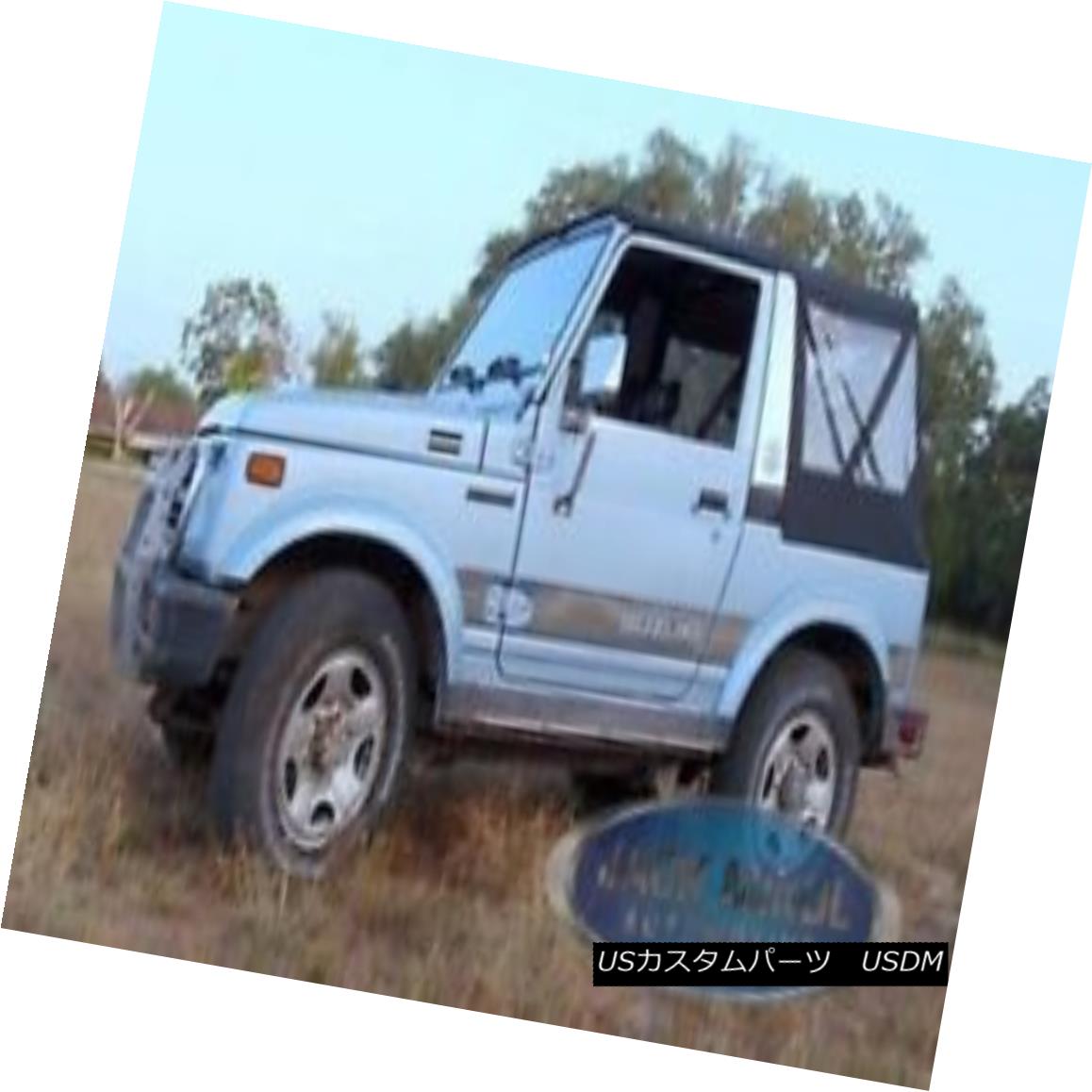 幌・ソフトトップ Black 86-94 Suzuki Samurai Replacement Soft Top Plus Windows ブラック86-94スズ..