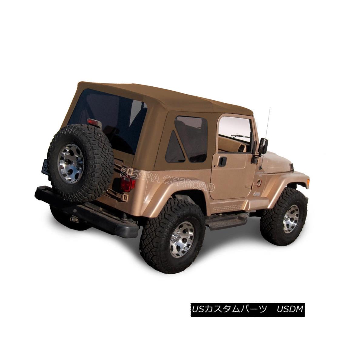 幌・ソフトトップ Jeep Wrangler TJ Soft Top, 1997-2002, Tinted Windows, Spice ジープ・ラングラーTJソフト・トップ、1997年?2002年、ティンテッド・ウィンドウズ、スパイス