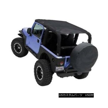 幌・ソフトトップ Jeep Wrangler JK Mesh Extended Soft Top 2010-2017 2 Door Black Smittlybilt 94200 ジープラングラーJKメッシュエクステンションソフトトップ2010-2017 2 Door Black Smittybilt 94200