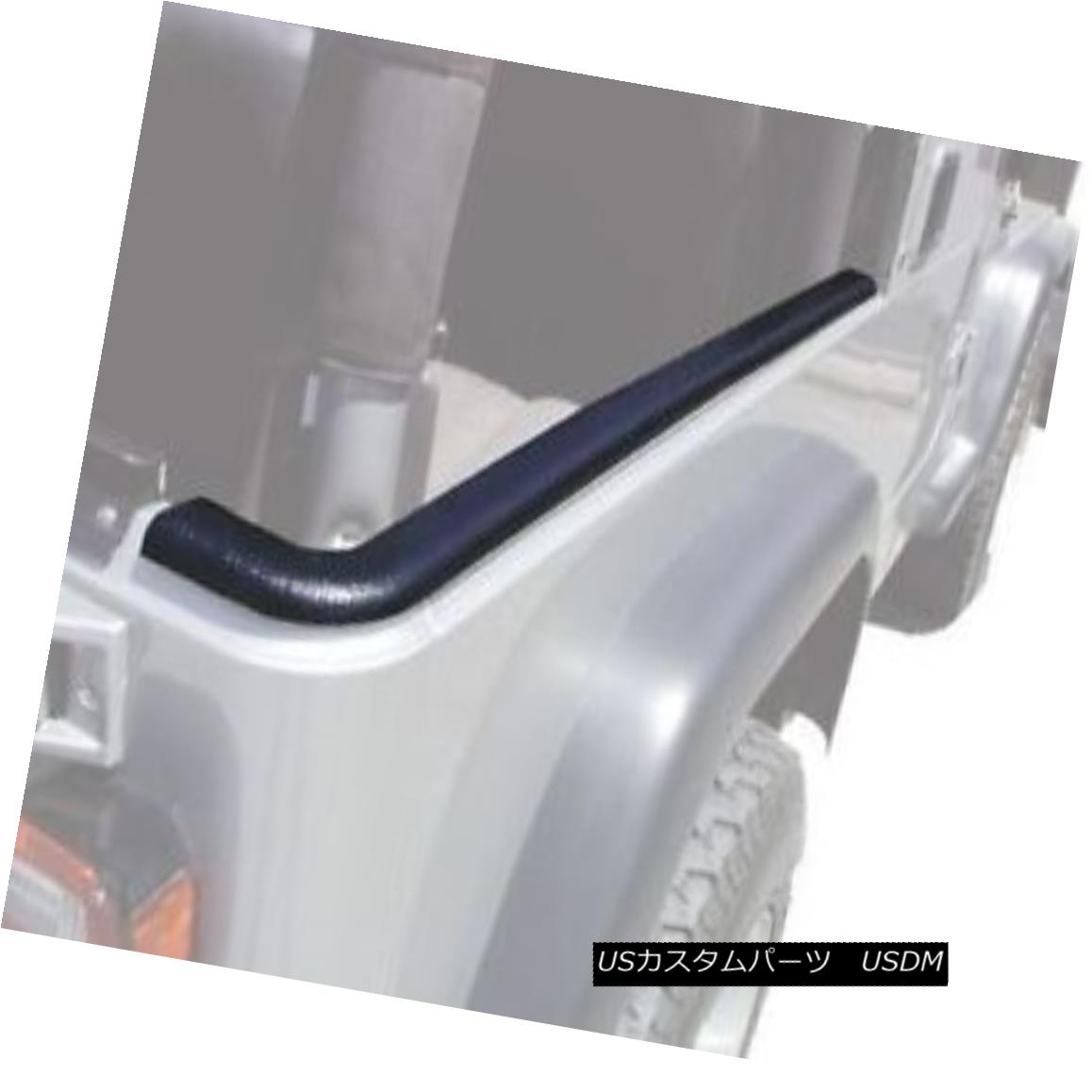 幌・ソフトトップ Rampage Products Rear Tub Rail Kit 87-95 Jeep Wrangler YJ 69997 Black Rampage Productsリアタブレールキット87-95ジープラングラーYJ 69997ブラック