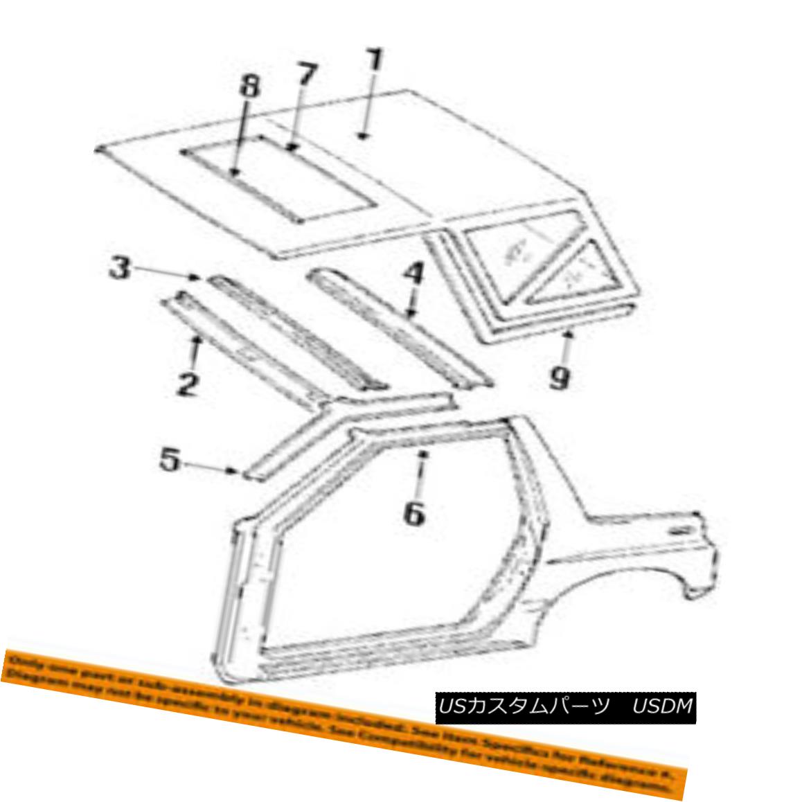 幌・ソフトトップ Geo GM OEM 95-96 Tracker Convertible/soft Top-Weatherstrip Seal Left 30015752 ..