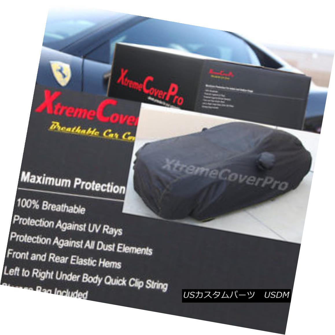 カーカバー 2014 Mitsubishi Lancer Sportback Breathable Car Cover w/ Mirror Pocket 2014三菱ランサースポーツバック通気性の車カバー（ミラーポケット付）