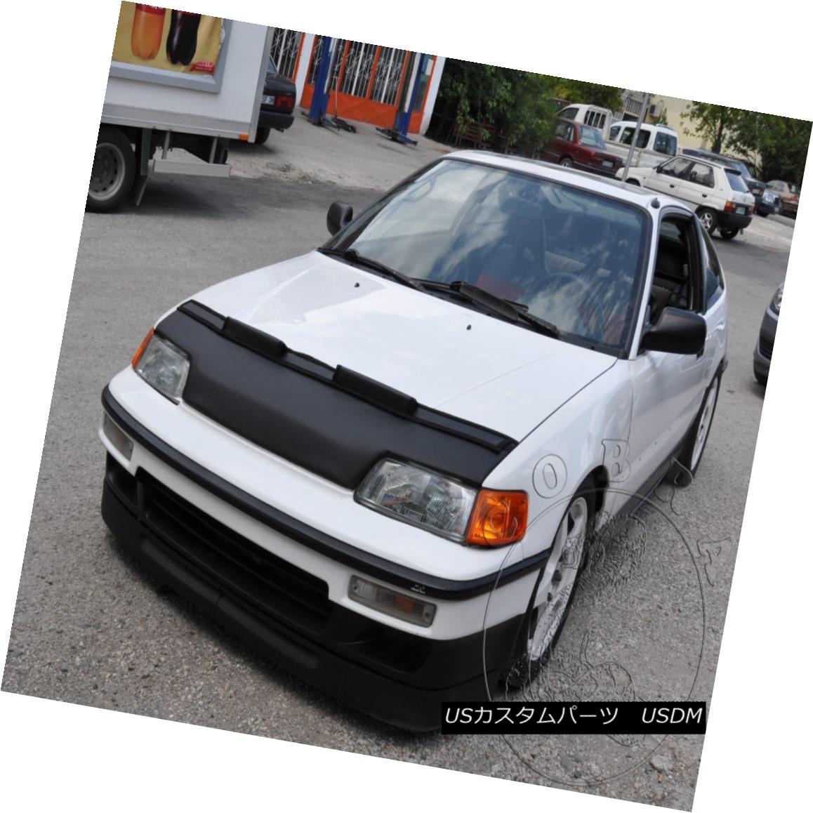 フルブラ ノーズブラ Car Hood Bonnet Mask Bra Fits Honda Civic CRX 88 89 90 91 1988 1989 1990 1991 HX 車のフードボンネットマスクブラはホンダシビックに適合しますCRX 88 89 90 91 1988 1989 1990 1991 HX