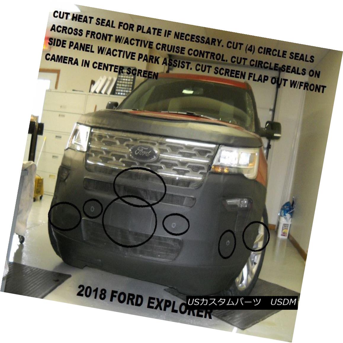 最安 フルブラ ノーズブラ Lebra Front Mask Cover Bra Fits Ford Explorer 18 18 Lebra フロントマスクカバーブラはford Explorer 18に適合18 在庫一掃 Lgbthistorymonth Com