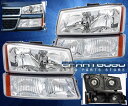コーナーライト 03-06 Silverado Avalanche 1500 2500 Replacement Head Lights + Bumper Turn Signal 03-06 Silverado雪崩1500 2500交換用ヘッドライト+バンパーターンシグナル(2)
