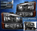 コーナーライト 03-06 Silverado Avalanche 1500 2500 Replacement Head Lights + Bumper Turn Signal 03-06 Silverado雪崩1500 2500交換用ヘッドライト+バンパーターンシグナル(2)