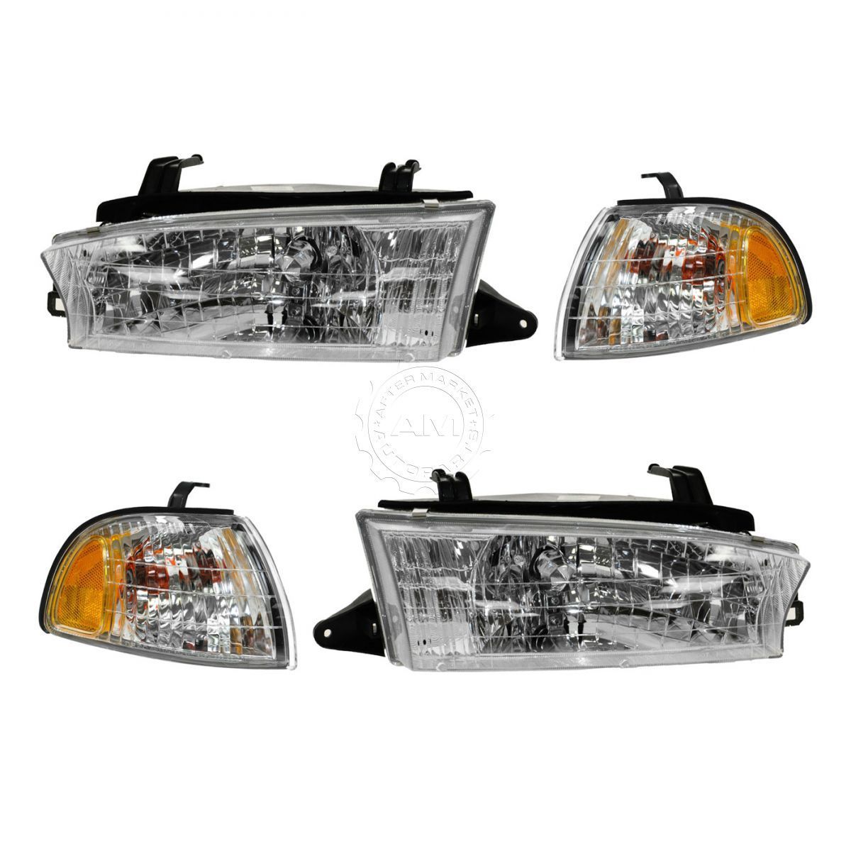 コーナーライト Headlight Headlamp Corner Light Lamp Kit Set of 4 for 97-99 Subaru Legacy NEW 97-99スバルレガシー用ヘッドライトヘッドランプコーナーライトランプキット4点セットNEW