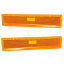 コーナーライト Parking Marker Lamp Light Amber LH RH Pair Fender Mounted for Ford Truck Bronco パーキングマーカーランプライトアンバーLH RHペアフェンダーフォードトラックブロンコのためにマウント