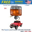 コーナーライト Right Corner Turn Signal Light Lamp Fits Toyota Land Cruiser FJ40 BJ40 1869-1986 トヨタランドクルーザーFJ40 BJ40 1869-1986に適合するライトコーナーターンシグナルランプ