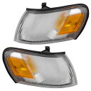 コーナーライト New Pair Set Park Clearance Light Corner Lamp Assembly for 93-97 Toyota Corolla トヨタカローラの新しいペアセットパーククリアランスライトコーナーランプアセンブリ