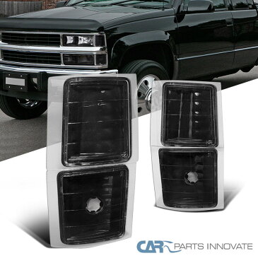 コーナーライト Chevy 1995-1999 Tahoe C/K Suburban Corner Lights Signal Park Lamps Black Clear Chevy 1995-1999 Tahoe C / K郊外コーナーライト信号公園ランプブラッククリア