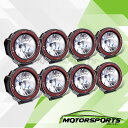 フォグライト 8PCS Universal 4 Inch Built-in Xenon HID 4x4 Off Road Rally Driving Fog Lights 8PCSユニバーサル4インチ内蔵キセノンHID 4x4オフロードラリー駆動フォグライト(2)