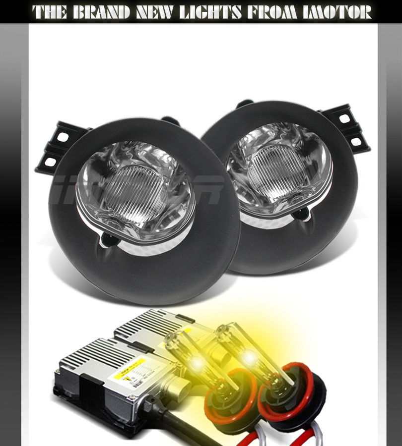 ե饤 02-08 Dodge Ram 1500 2500 04-06 Durango Clear Fog Lights Lamps/3000K Yellow HID 02-08 Dodge Ram 1500 2500 04-06ǥ󥴥ꥢե饤ȥ/ 3000KHID