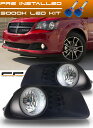 フォグライト 2011-2016 Dodge Grand Caravan Clear Fog Light Lamp Clear Full Complete Ki...